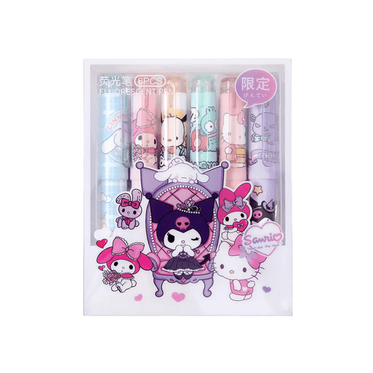 Set De 6 Destacadores Sanrio Kawaii