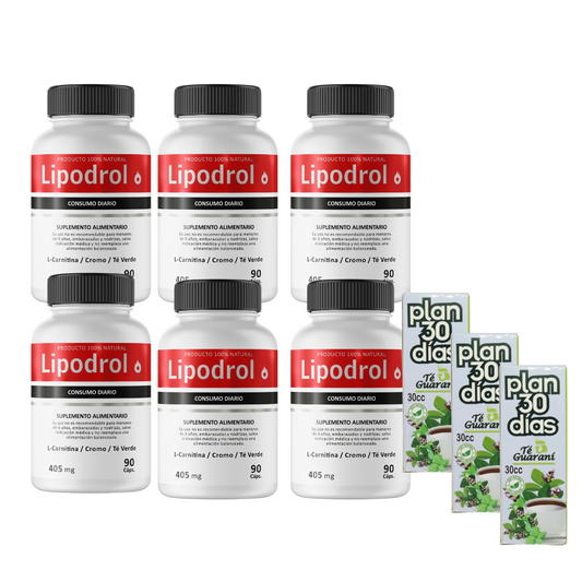 6 LIPODROL + 3 PLAN 30 DIAS GRATIS